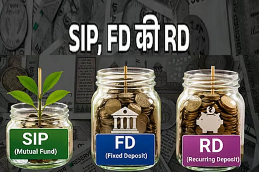 हर महीने ₹5,000 निवेश करने हैं? FD, RD या SIP—कहां मिलेगा बेहतर रिटर्न, जानें पूरा हिसाब